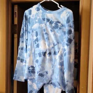 Blue Tie-Dye Women's Top